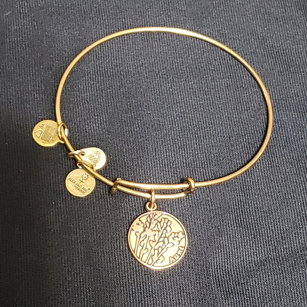 Alex & Ani "Aunt" Rose Goldtone Bracelet - Picture 7 of 9
